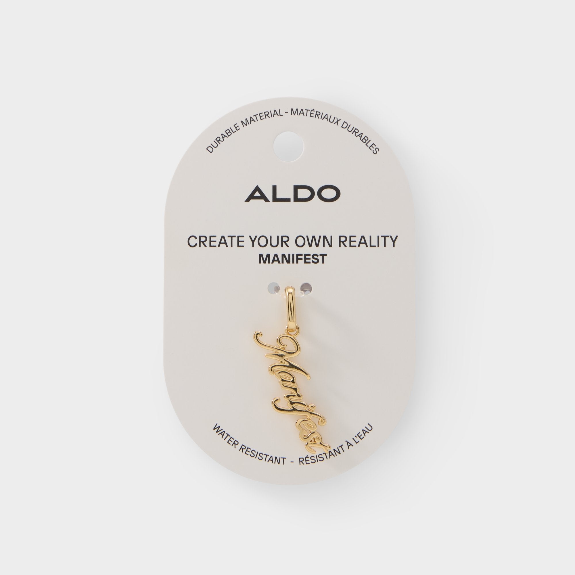 Manifesto in Gold - Jewelry charm