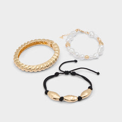 Emberr Black/Gold Multi Women's Bracelets - Bangle bracelet