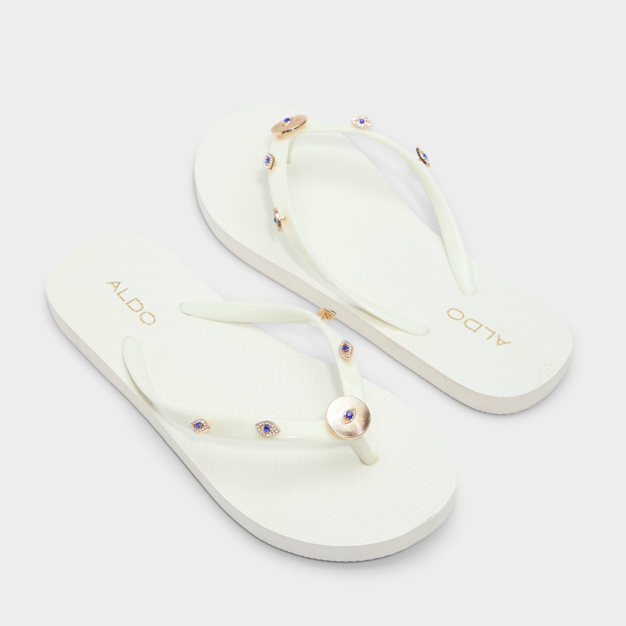 Edajan Black/Gold Multi Women's Jelly Sandals & Flip Flops - Flip flop